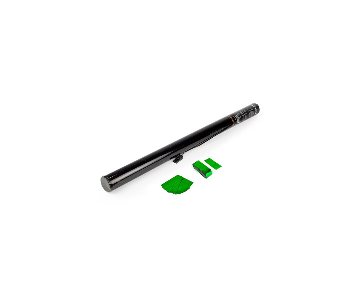Oh-fx CE80/PR-VO Cannone elettrico usa e getta da 80cm coriandoli in carta verde scuro