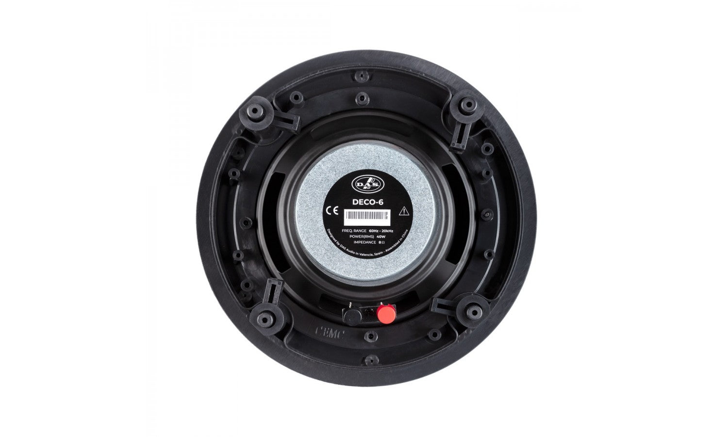 Das DECO-6-T Diffusore 6,5" a doppio cono, 15wlinea 100v - bianco