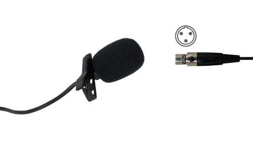 Fonestar FCM-850-MC3 Microfono lavalier con attacco compatibile akg e gemini -3 poli