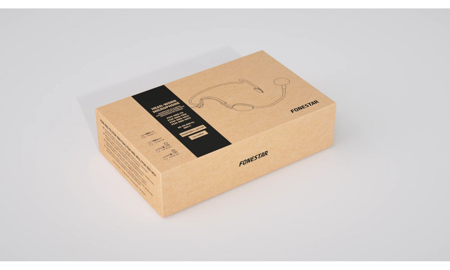 Fonestar FCM-850-MC3 Microfono lavalier con attacco compatibile akg e gemini -3 poli