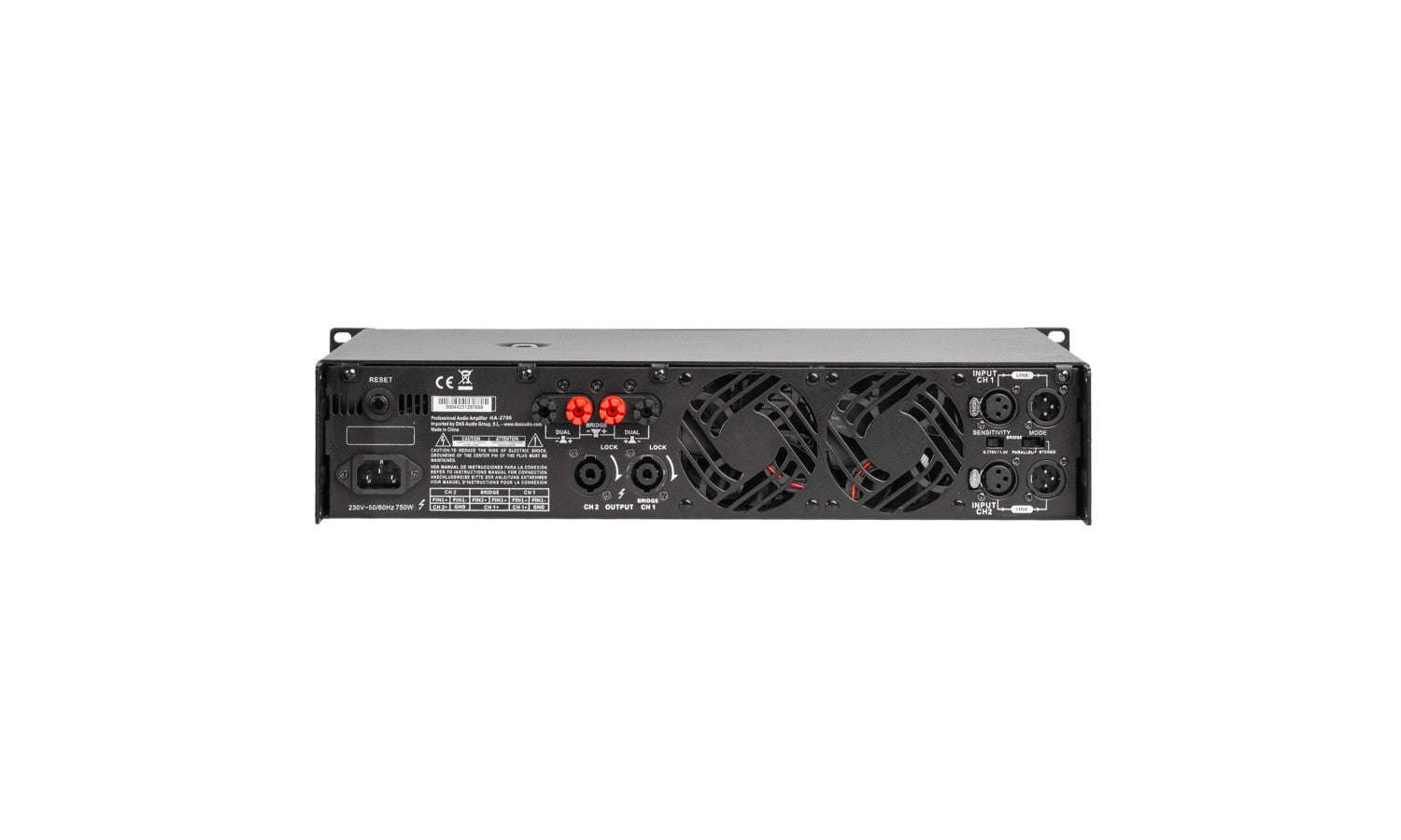 Das HA-2700 Amplificatore a 2 canali 1350w 4 ohm2u, 230 v