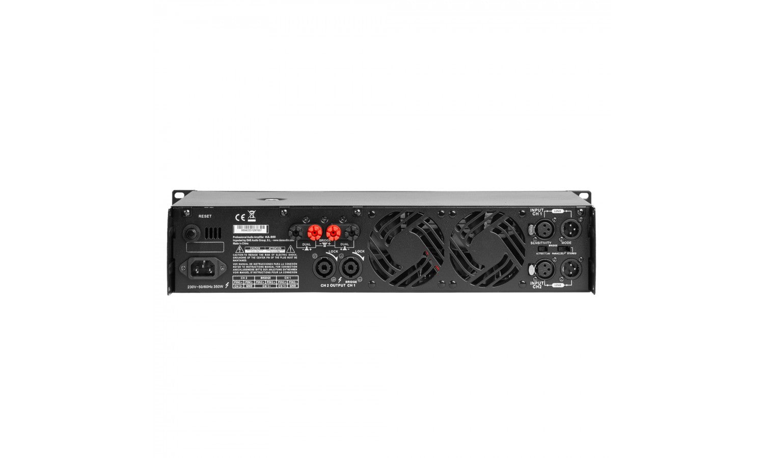 Das HA-900 Amplificatore a 2 canali 450w 4 ohm2u, 230 v