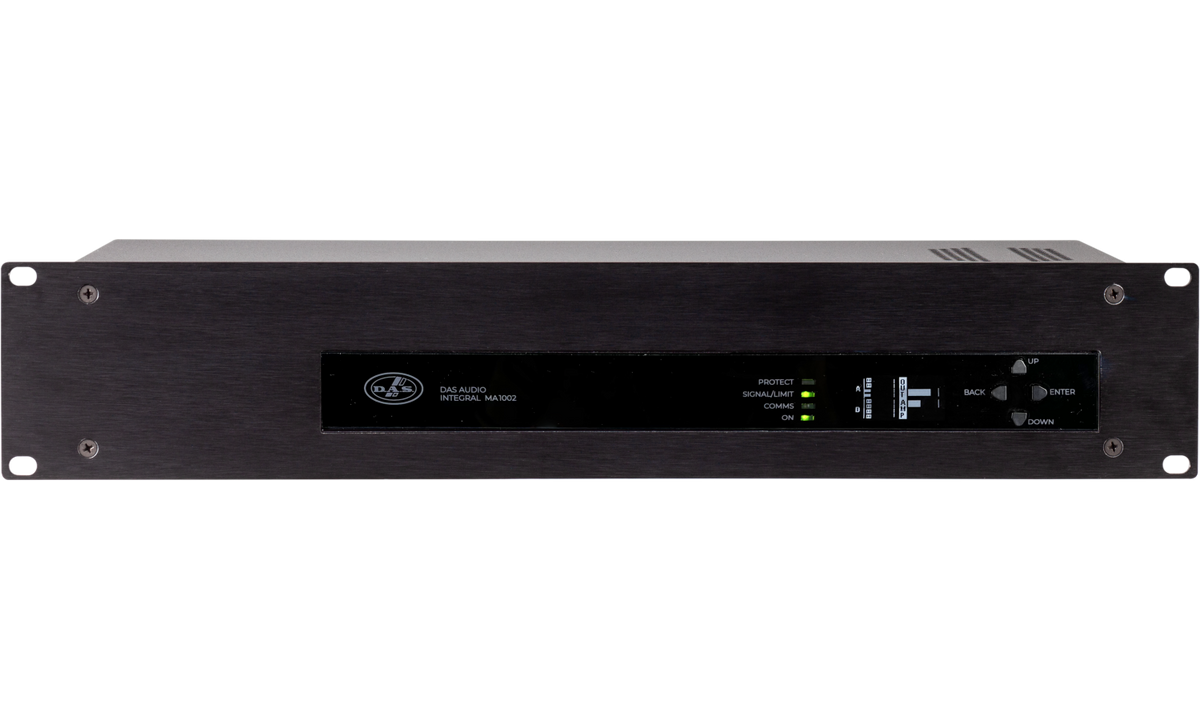 Das INTEGRAL-MA3004 Amplificatore matrice 2u, 4x 750w, 4ohm4in,4out(analog),4x4 i/o dante