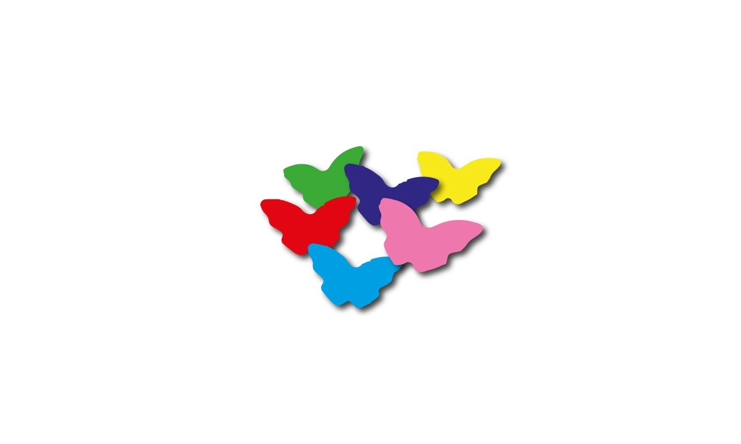 Oh-fx MA55-MC Coriandoli in carta da 55mm a forma di farfalla 1kg multicolor