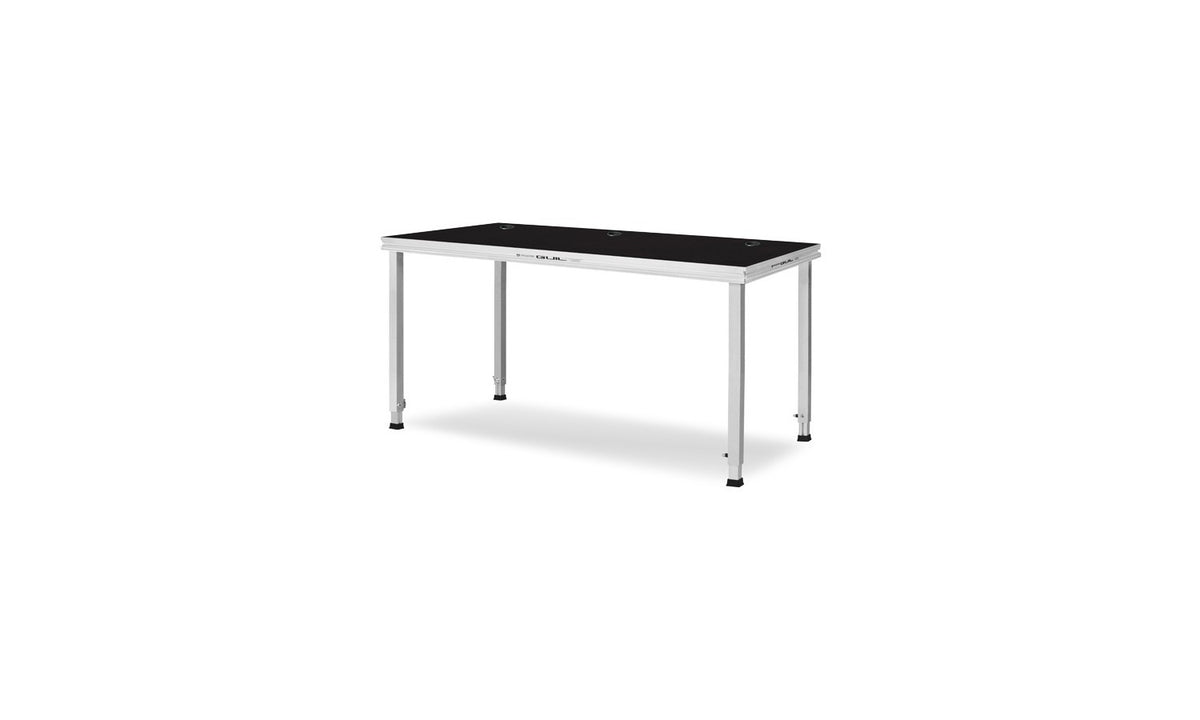 Guil MDJ-1 Tavolo dj-consolle 1500x650 mm con passacavi, in alluminio