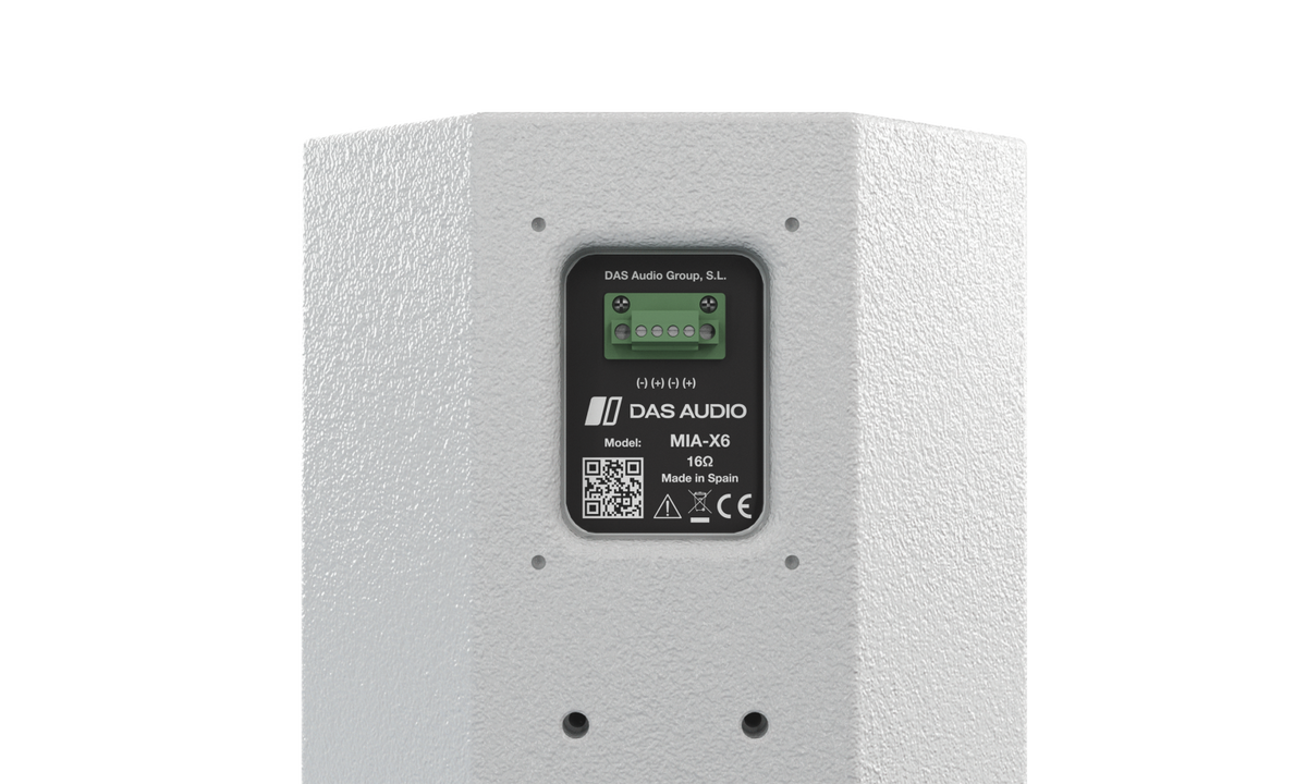Das MIA-X6-W Cassa passiva 2 vie 6" coassialecopertura conica 120° bianco
