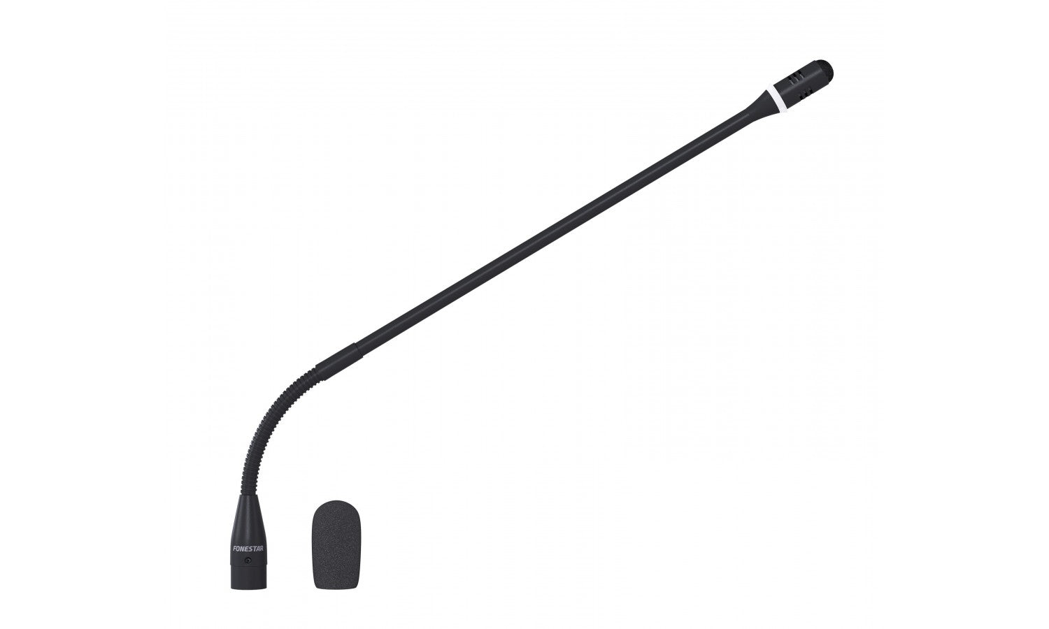 Fonestar MICFLEX-C45LED Microfono a collo di cigno 45cm condensatore electret unidirezionale