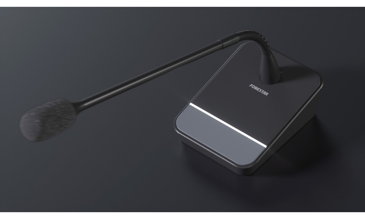 Fonestar MICSET-C45 Base microfonica e microfono collo di cigno 45cm a condensatore electr
