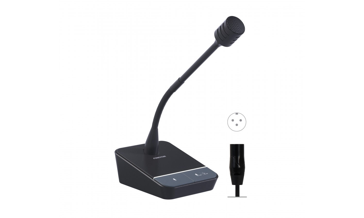 Fonestar MICSET-D32XLR Microfono dinamico da tavolo unidirezionale cardioide