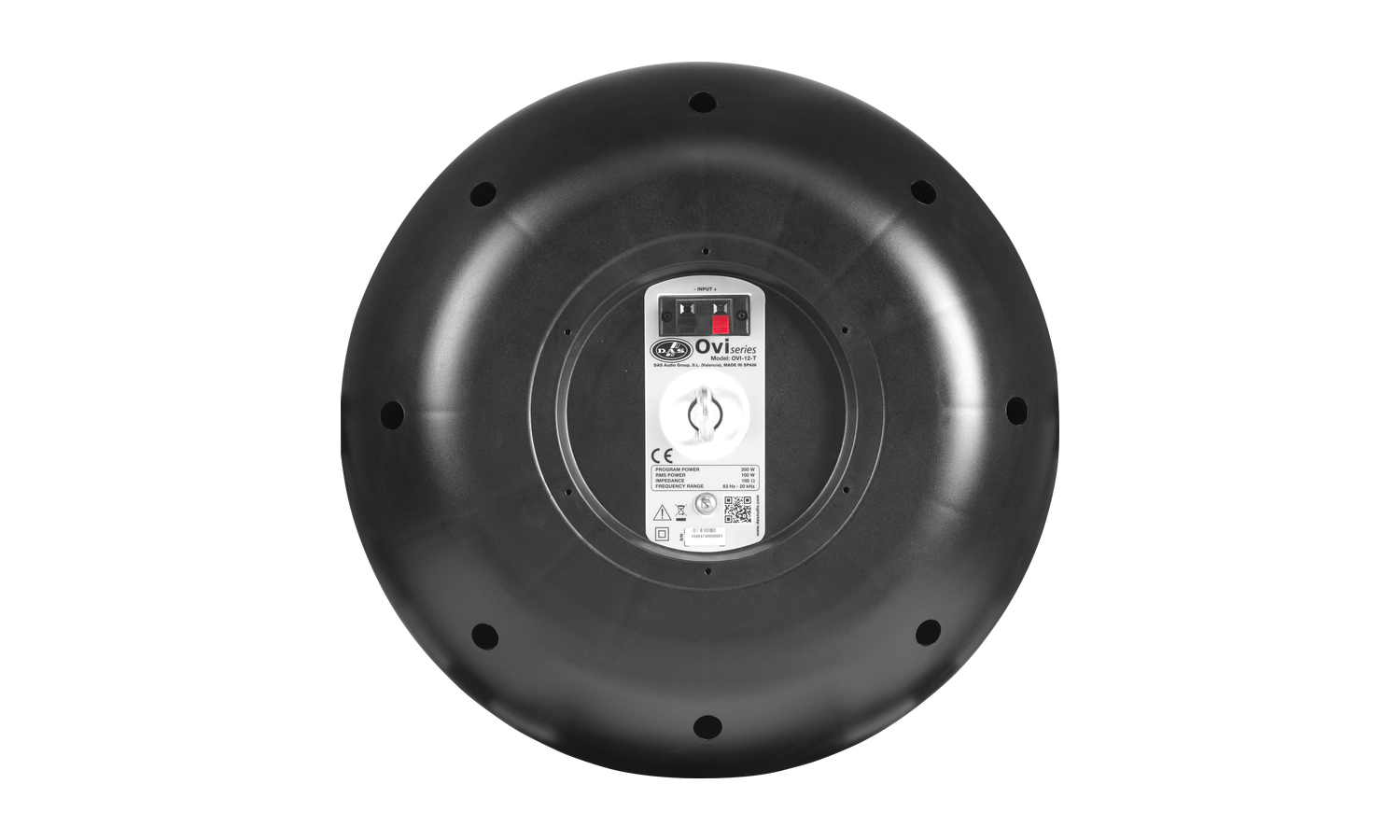 Das OVI-12-T Cassa passiva 300w, 12" in polipropilenecoassiale 2 vie 100v nero