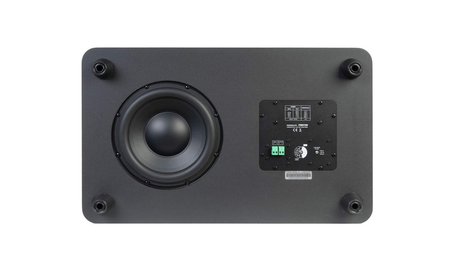Fonestar POWERBASS-8TN Subwoofer 8" con trasformatore 100v- nero