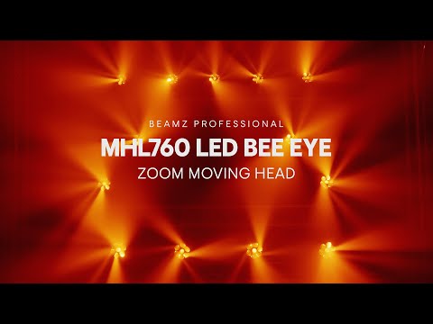 Carica video: Beamz Pro MHL760 Mov Head Zoom 7x60W BeeEye