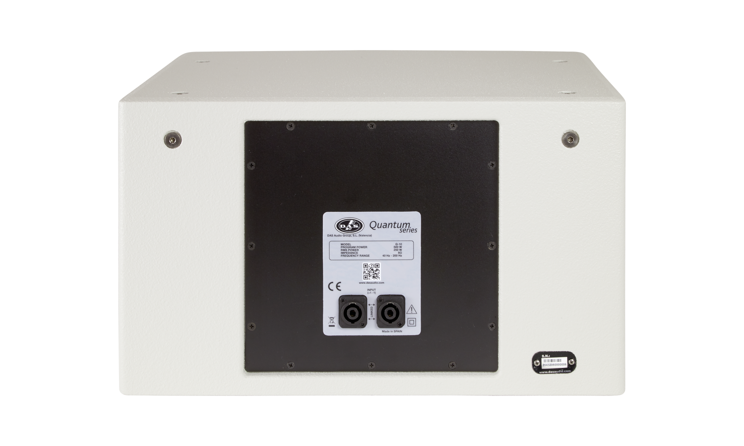Das Q-10-W Subwoofer passivo 10" - 1000 w, 121 db,8 ohm - bianco