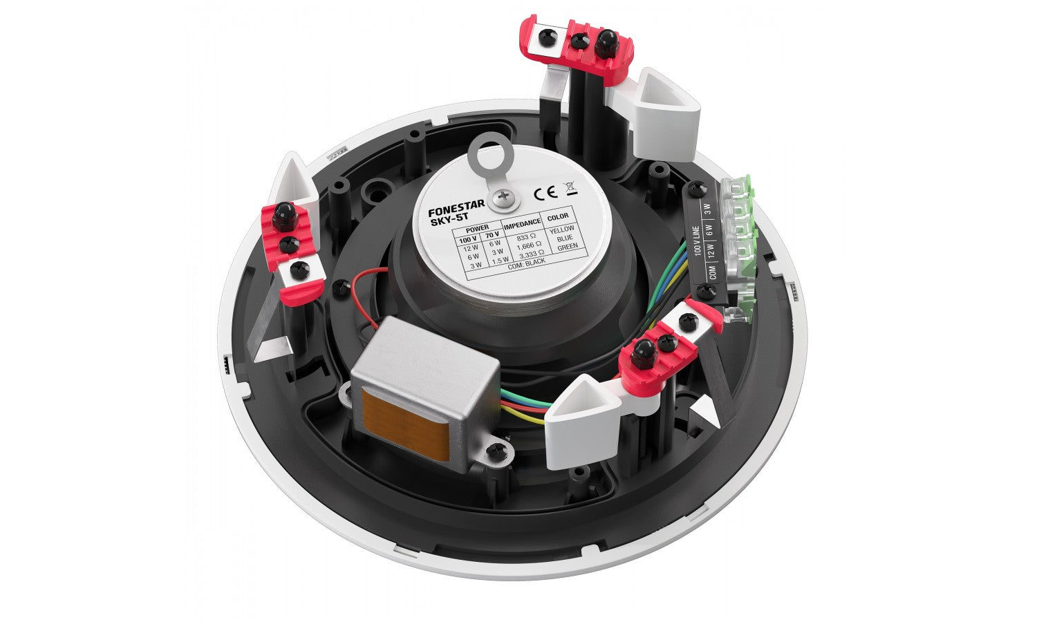 Fonestar SKY-5T Altoparlante da soffitto 5" trasformatore 100v 12/6/3 w rms 97 db