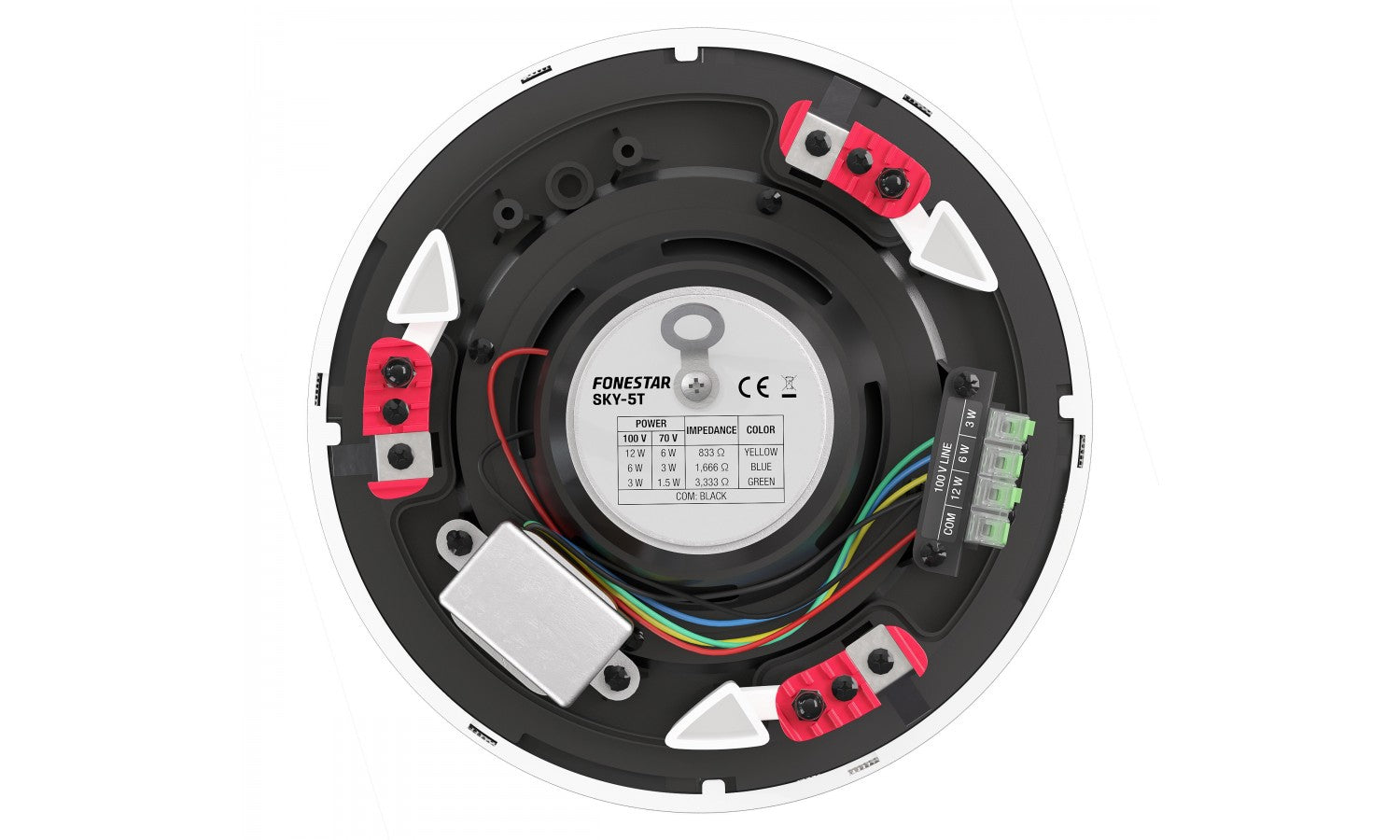 Fonestar SKY-5T Altoparlante da soffitto 5" trasformatore 100v 12/6/3 w rms 97 db