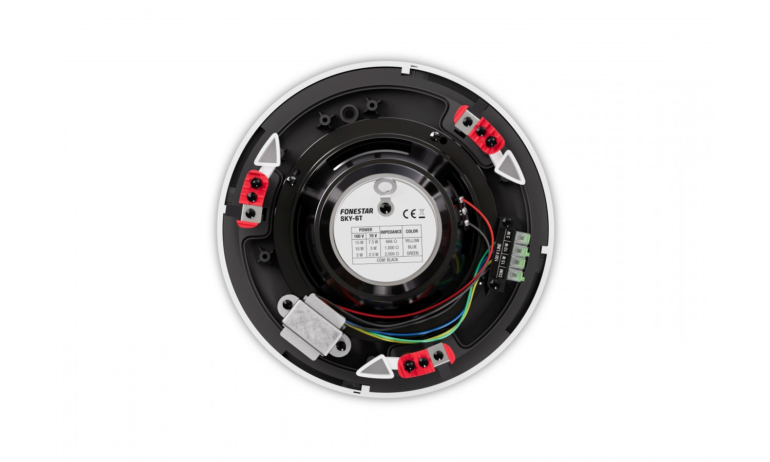 Fonestar SKY-6T Altoparlante da soffitto 6" trasformatore 100v 15/10/5 w rms 97 db