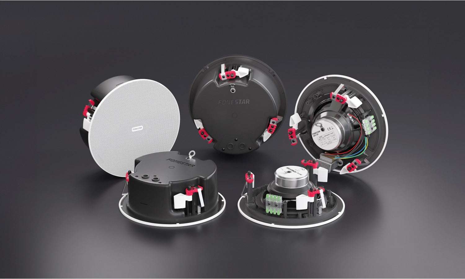 Fonestar SKY-6T Altoparlante da soffitto 6" trasformatore 100v 15/10/5 w rms 97 db