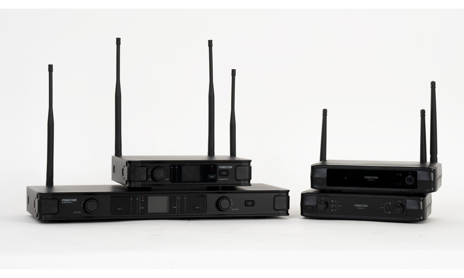 Fonestar SONAIR-PRO-2P Sistema microfonico wireless uhf condoppio microfono da cintura