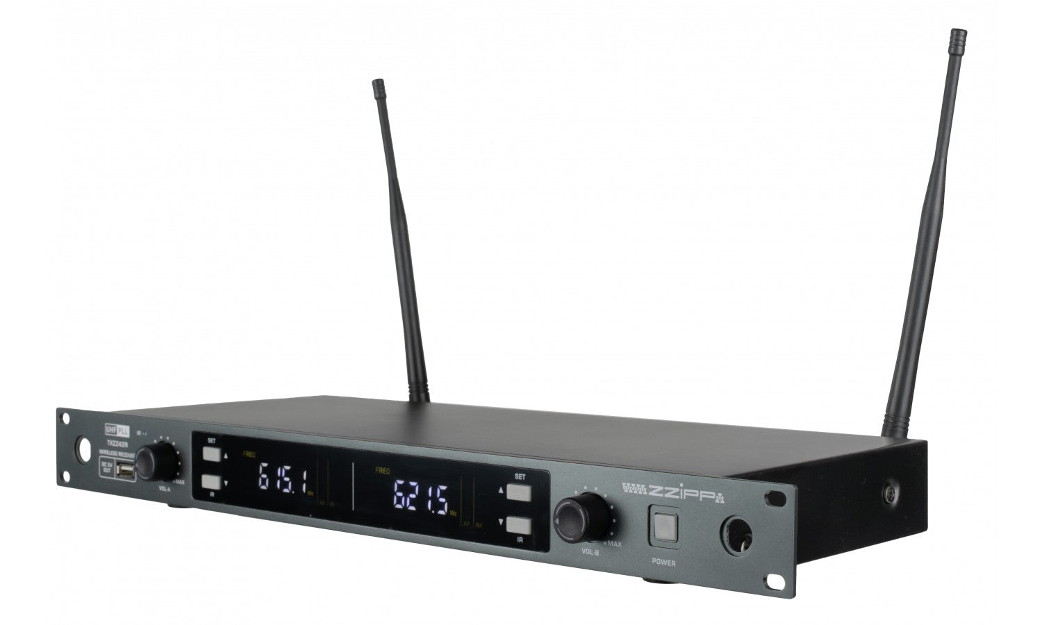 Zzipp TXZZ420 Set doppio radiomicrofono uhf con2 trasmettitori palmari