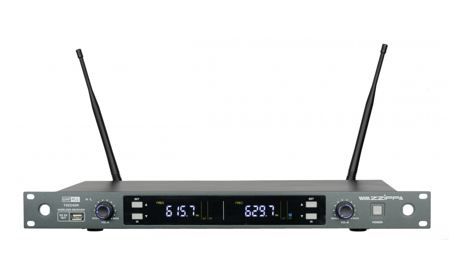 Zzipp TXZZ420 Set doppio radiomicrofono uhf con2 trasmettitori palmari