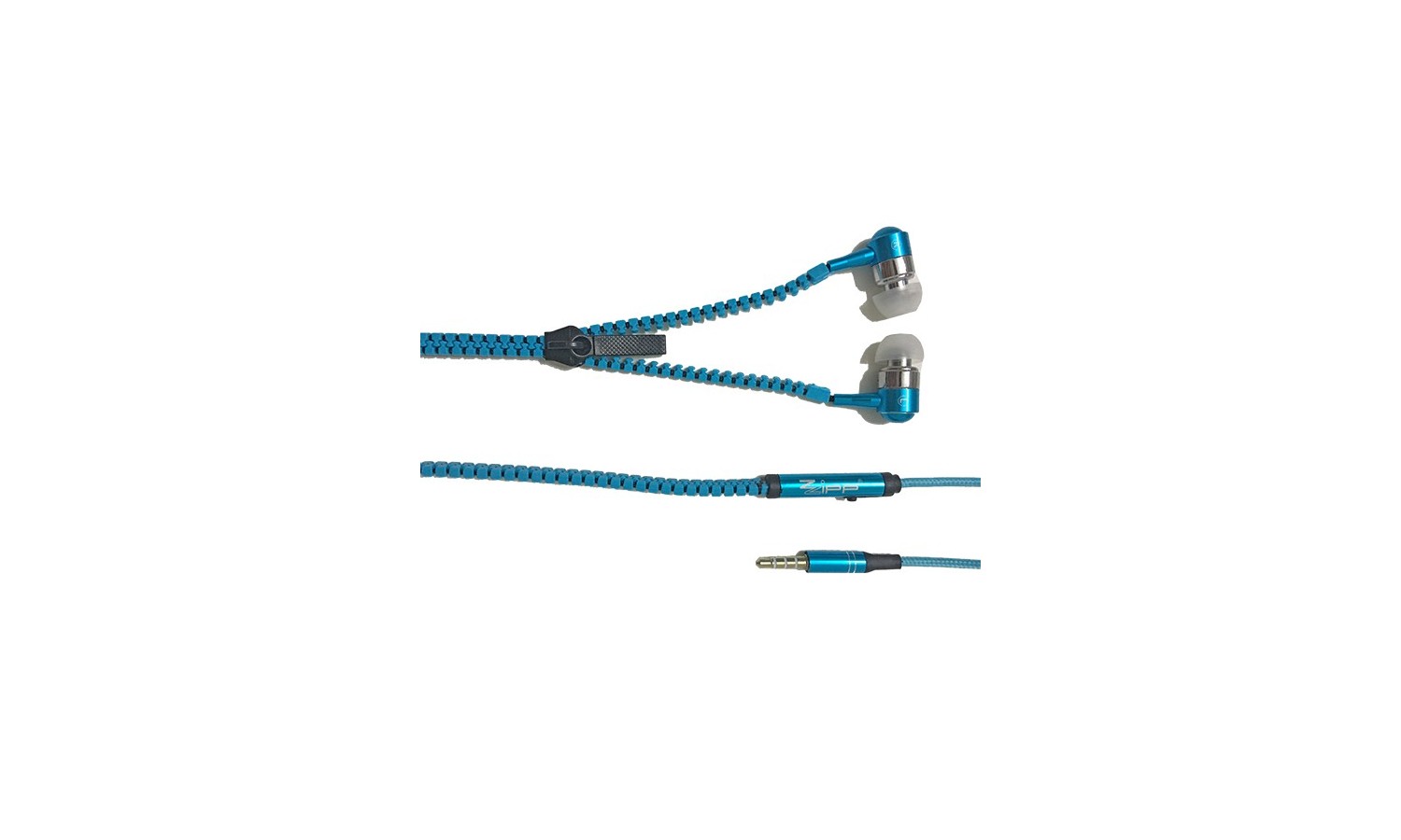 Zzipp ZZACC1BL Auricolari stereo, cavo blu, mini-jack 3,5mm