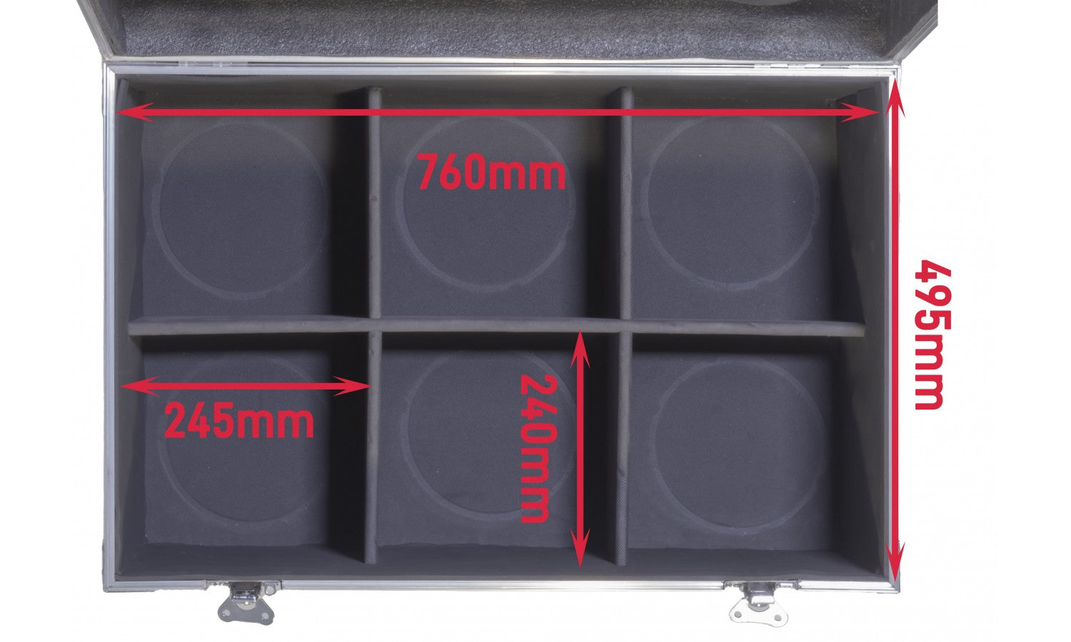 Zzipp ZZEN1230FLY Flight case zzen1230wp contiene 6 pezzi