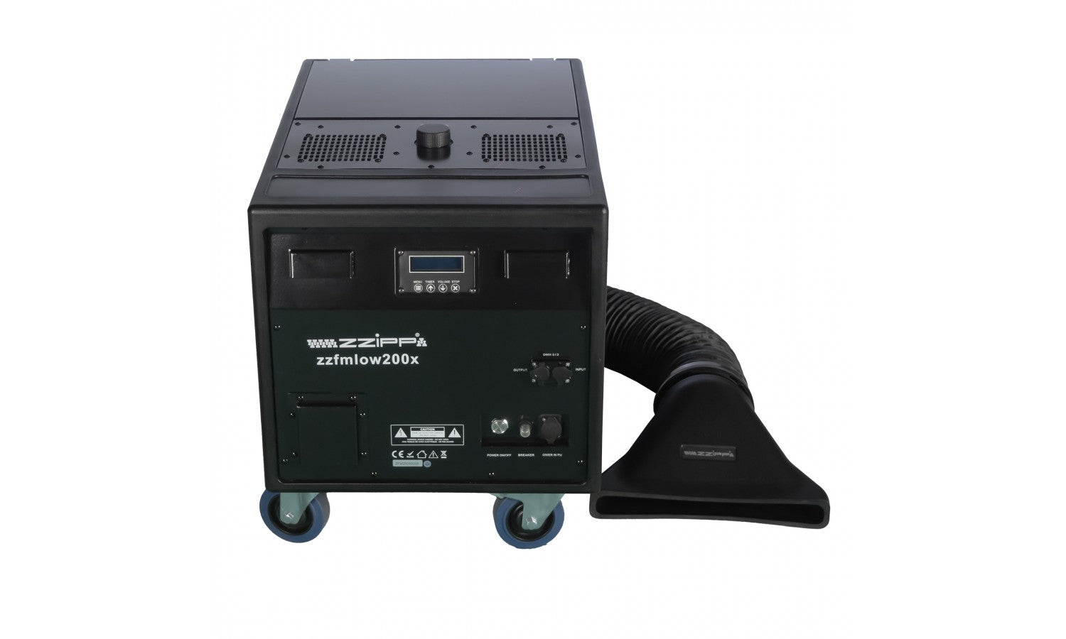 Zzipp ZZFMLOW200X Macchina del fumo basso da 2000w montatasu un robusto flightcase