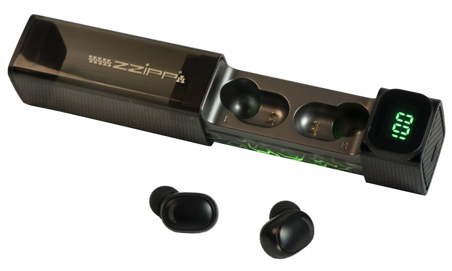 Zzipp ZZIPPODS Auricolari bluetooth con caricabatterieincorporato nella custodia