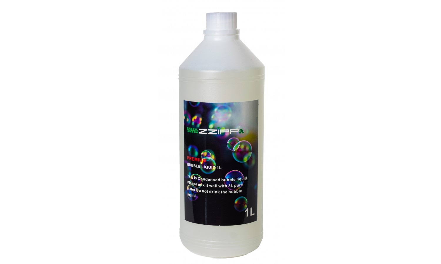 Zzipp ZZNB3L Liquido ultraconcentrato per bolle, diluito produce 4 l di fluido