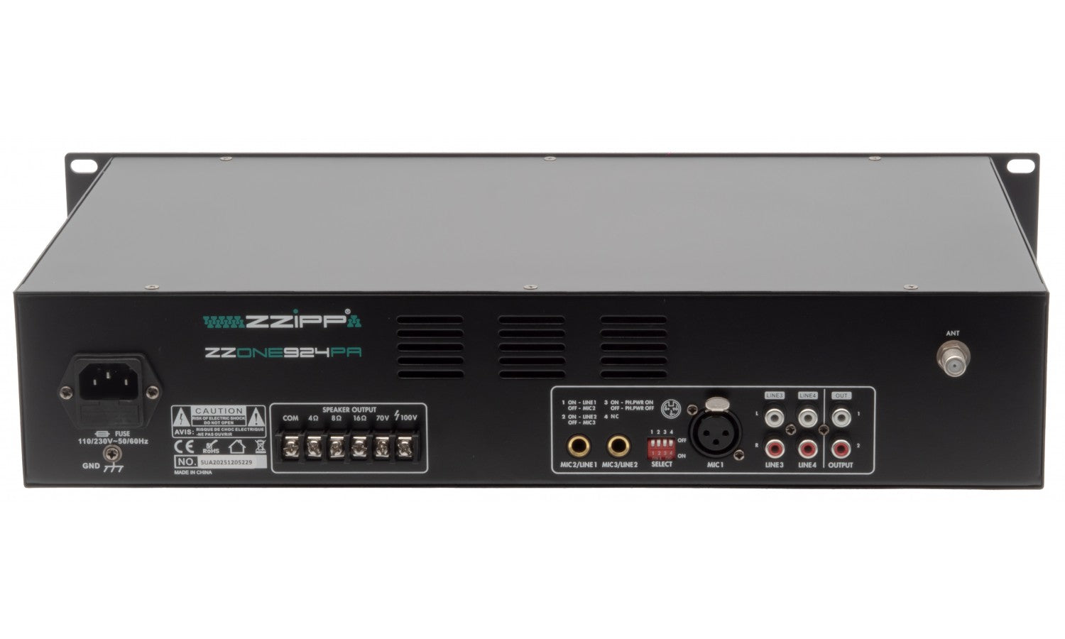 Zzone ZZONE924PA Amplificatore mixer lettore usb/bt/fm da240w