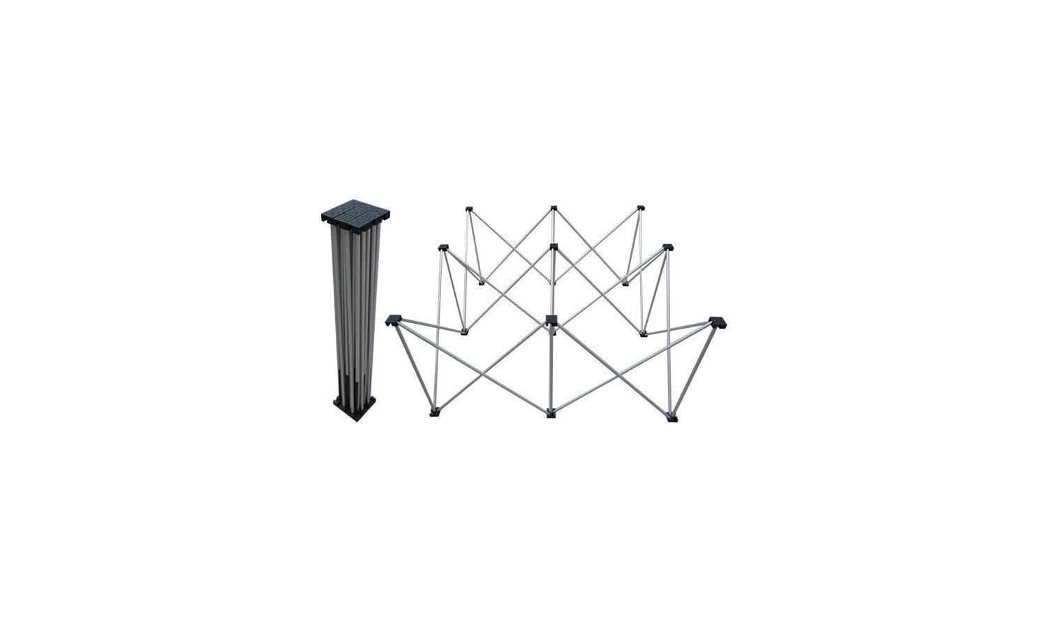 Zzipp ZZTH20 Base telescopica h 20cm per pedana zztm100, teste di appoggio in nylon